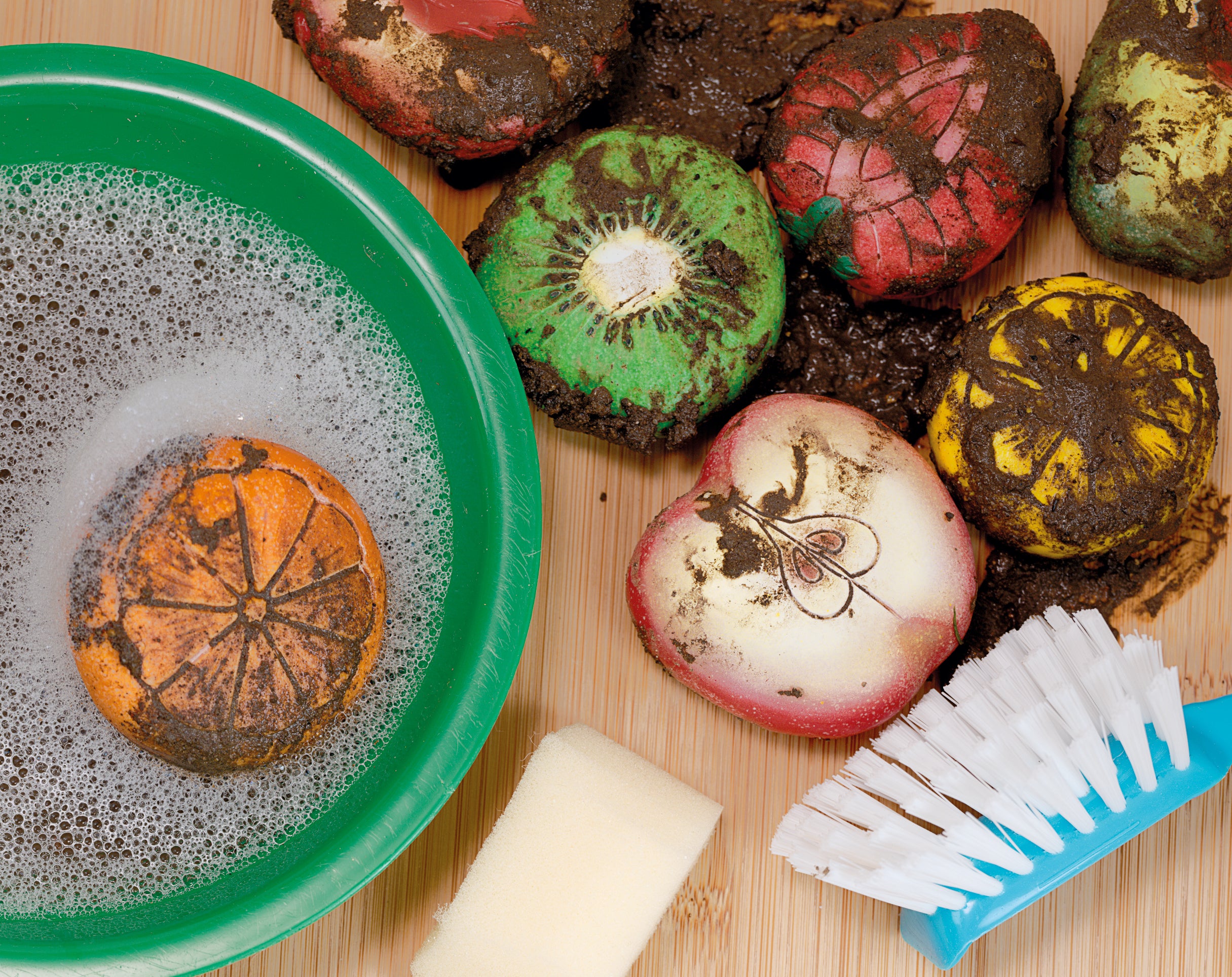 Frukt til sølekjøkken - tåler både søle og vann