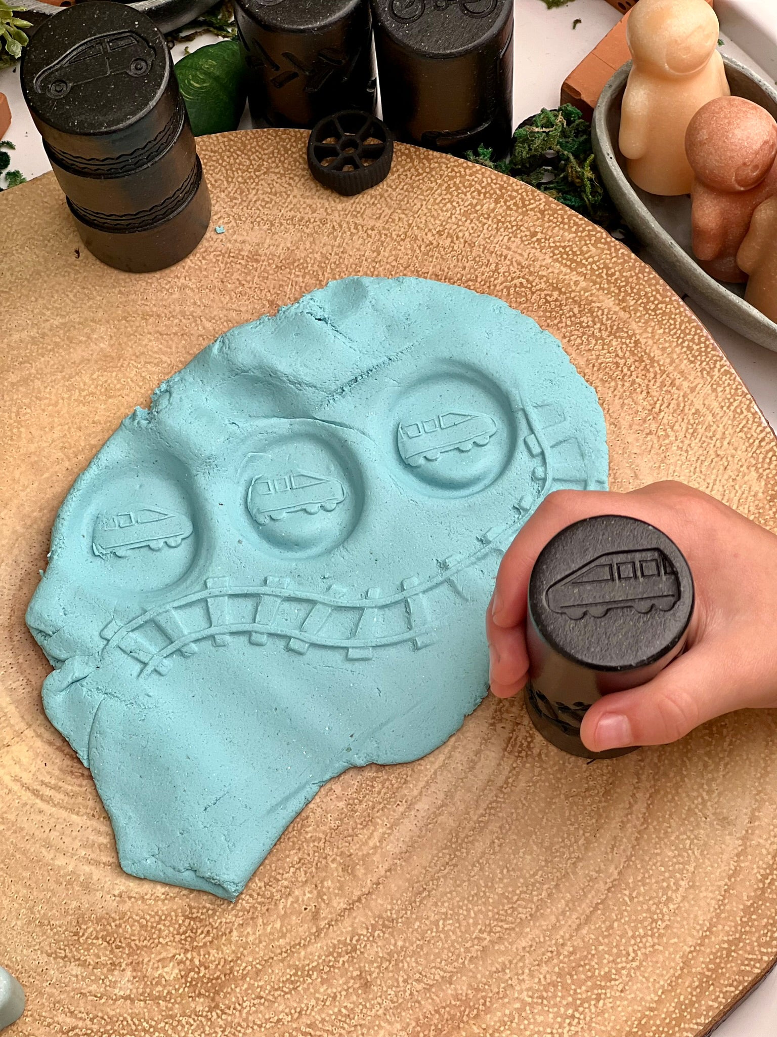 Forhåndsbestilling: Plastelinaruller med transportmønster