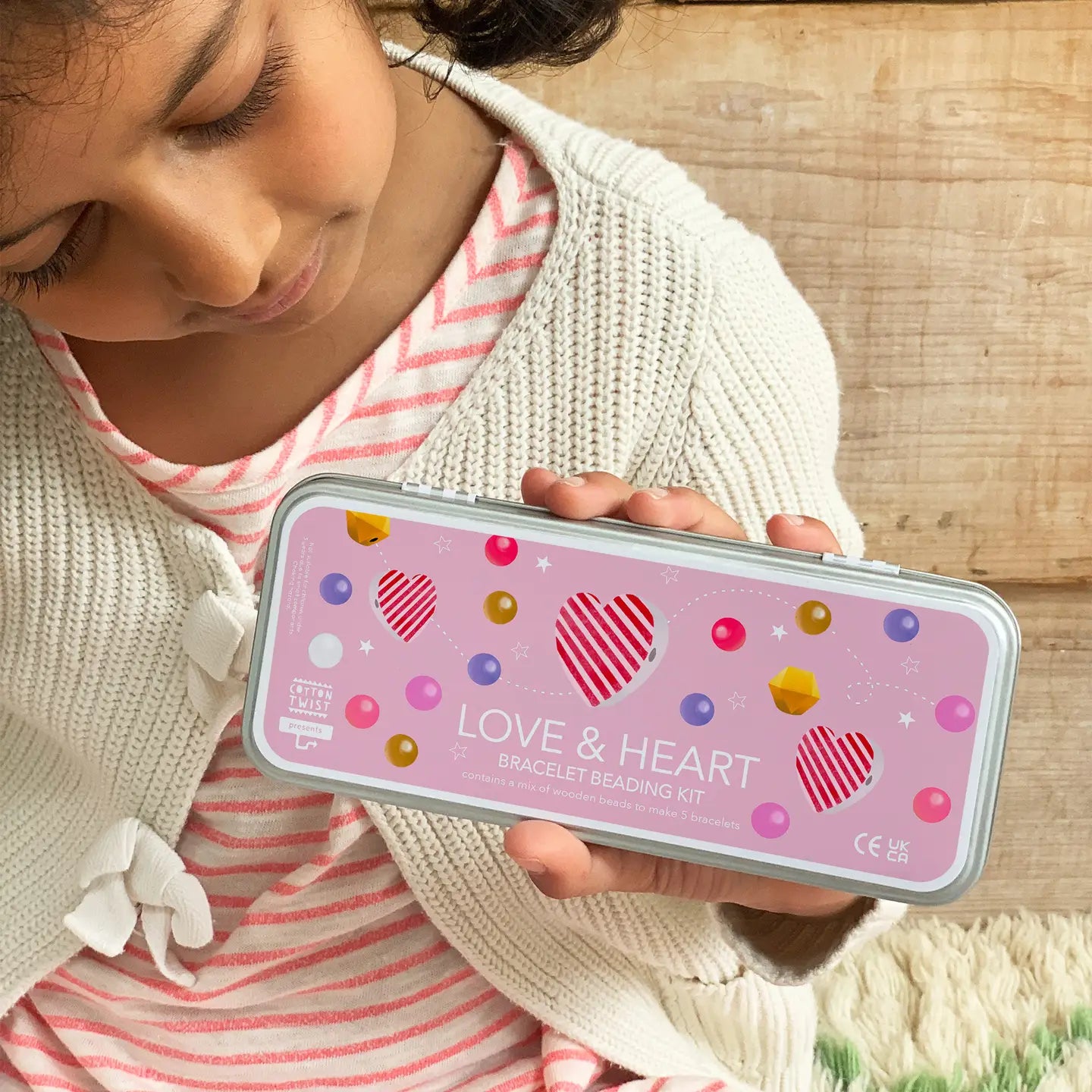 Kjærlighet og hjerter perlesett