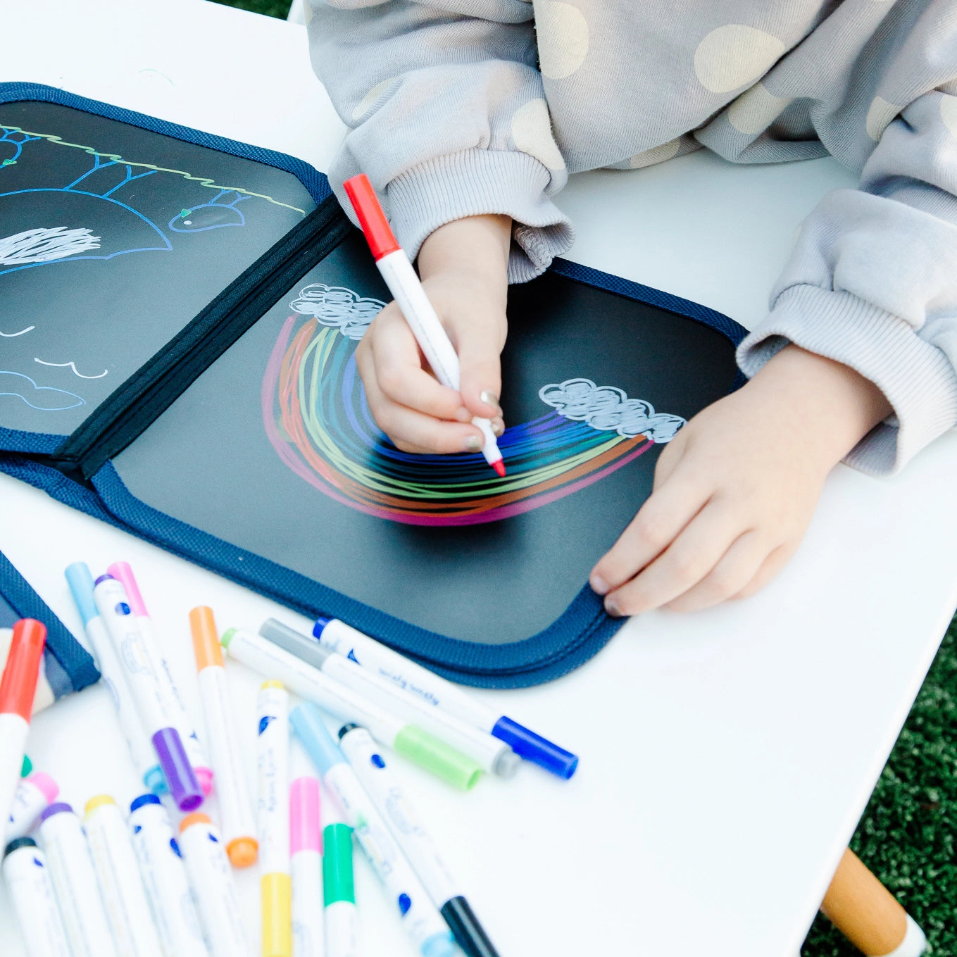 Wishy Washy MINI tusjer til krittbok/tavle (12 farger)