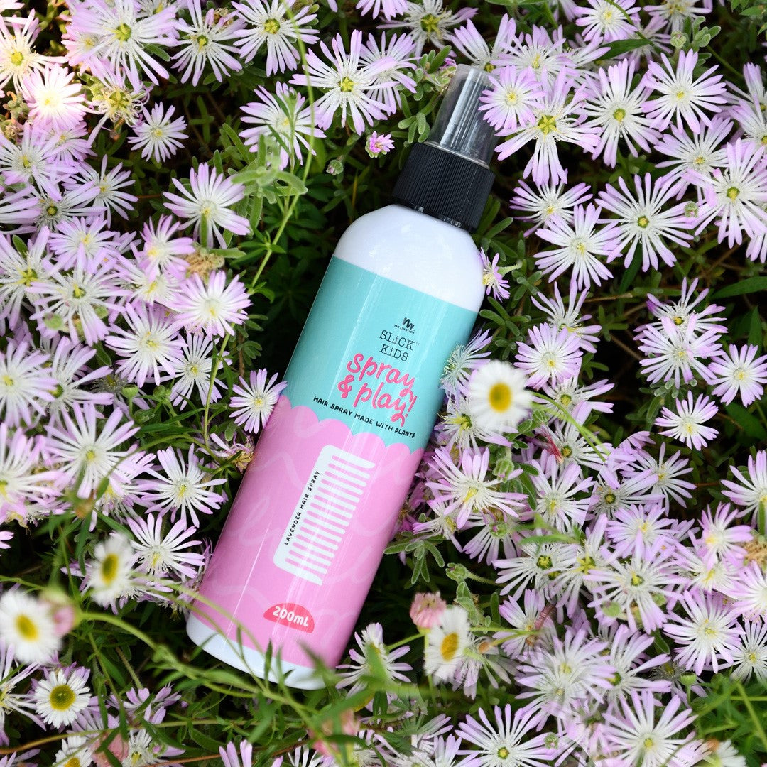 Naturlig alkoholfri hårspray i lavendel og frisk lime