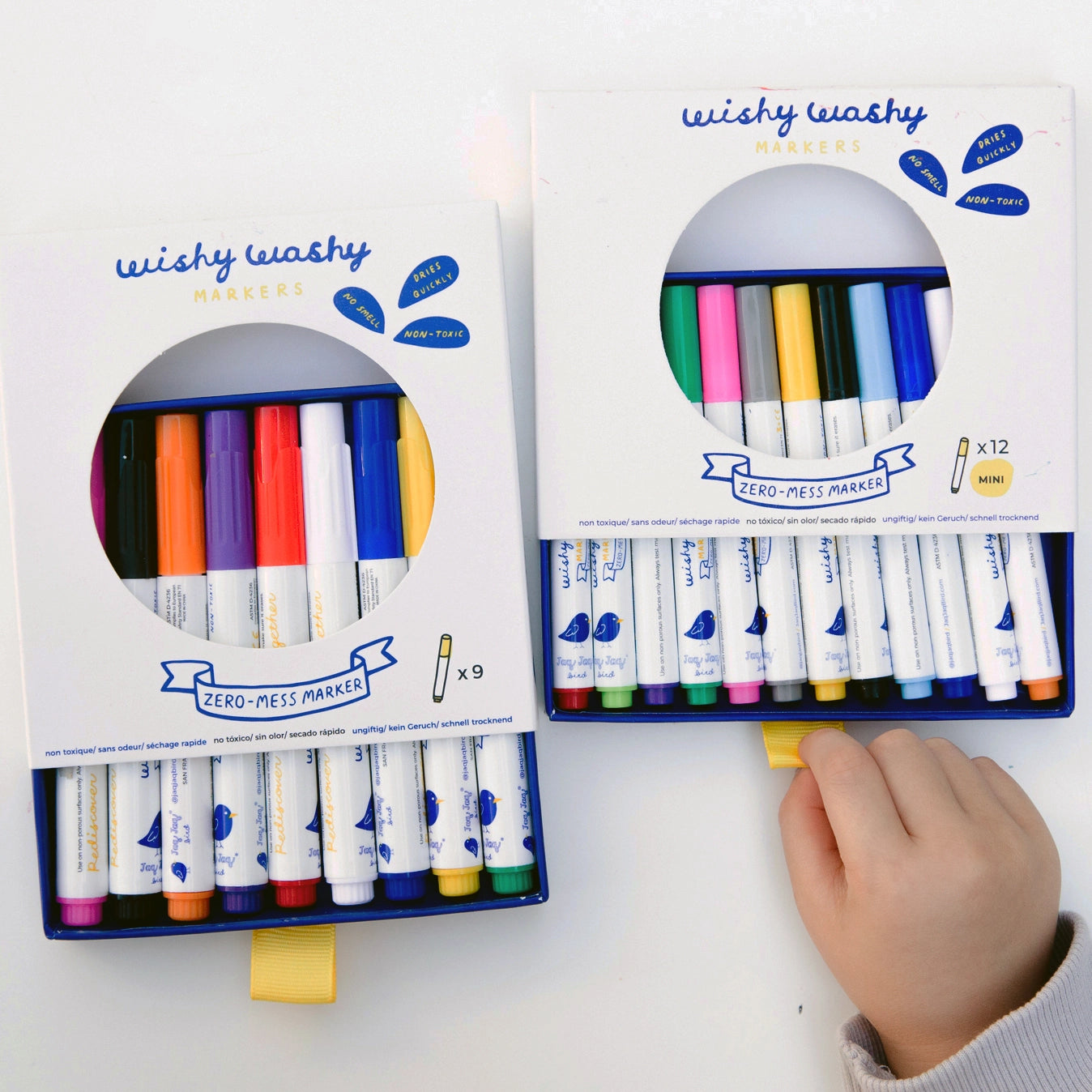 Wishy Washy MINI tusjer til krittbok/tavle (12 farger)