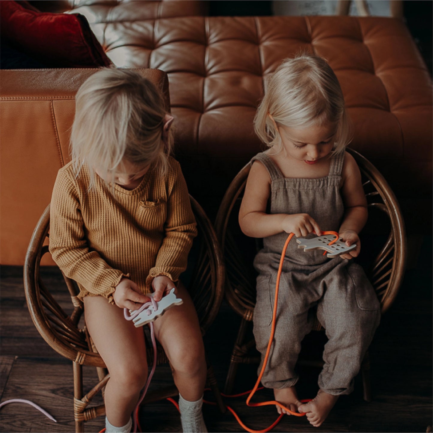Montessori snøreleke - lille lam