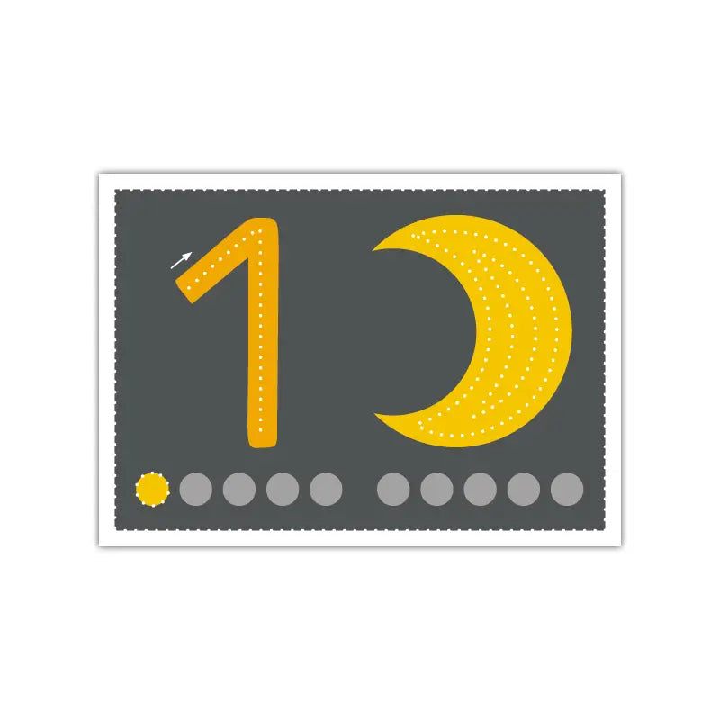 Prikkesett - tall 0 - 10