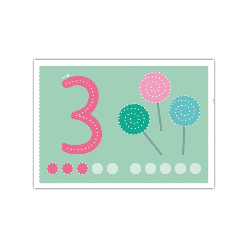 Prikkesett - tall 0 - 10