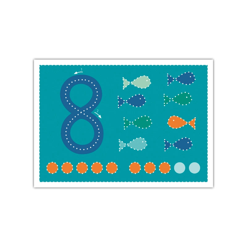 Prikkesett - tall 0 - 10