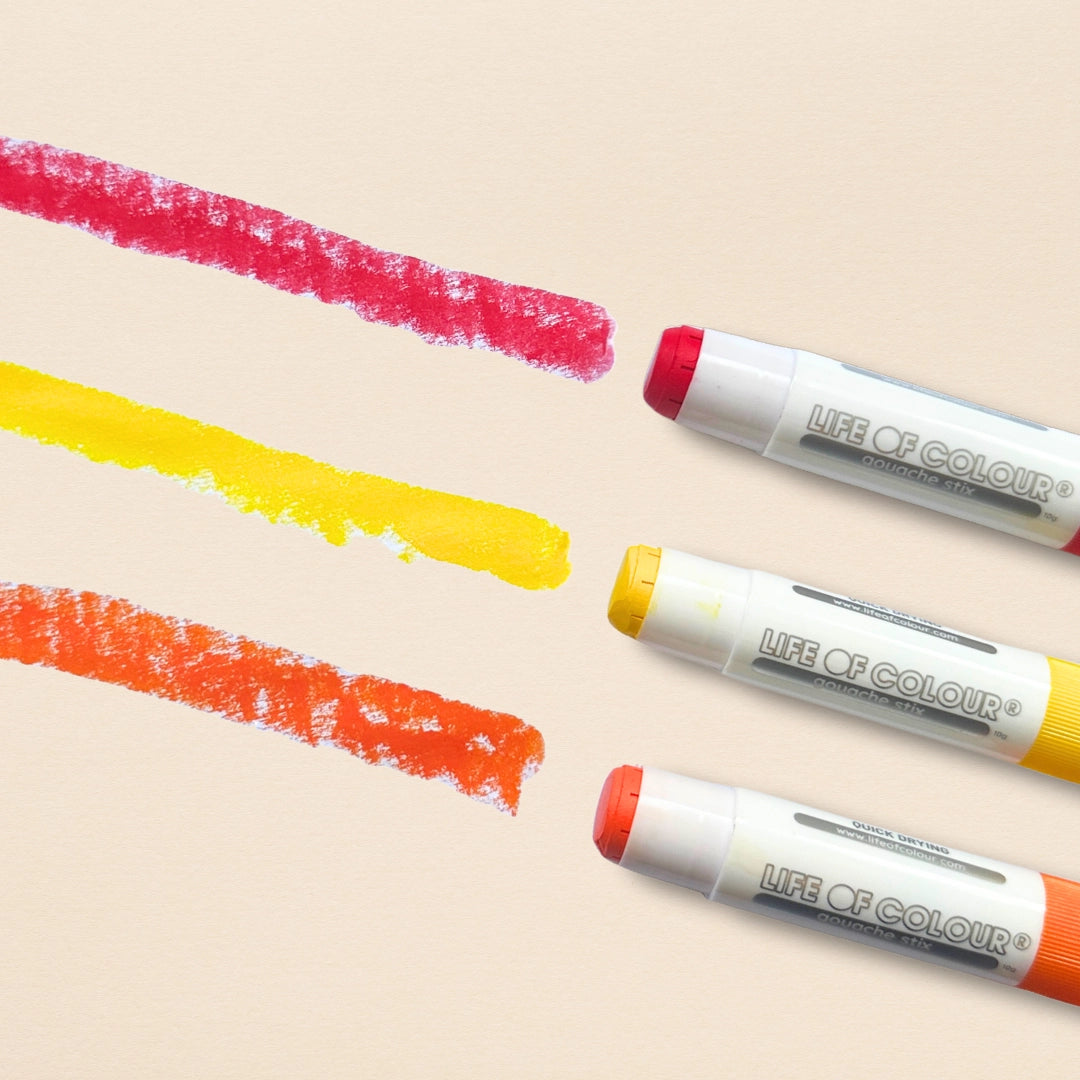 Maletusjer - sett med 12 pastellfarger