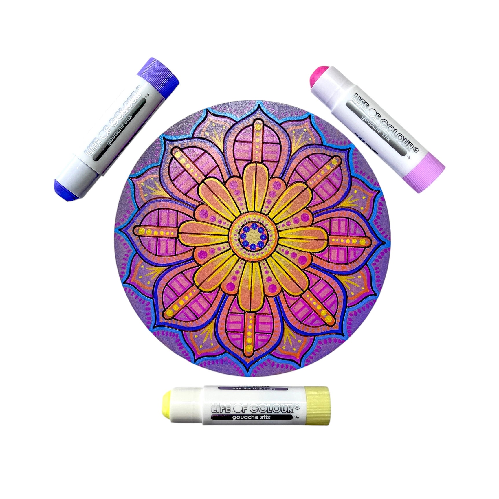 Maletusjer - sett med 12 pastellfarger