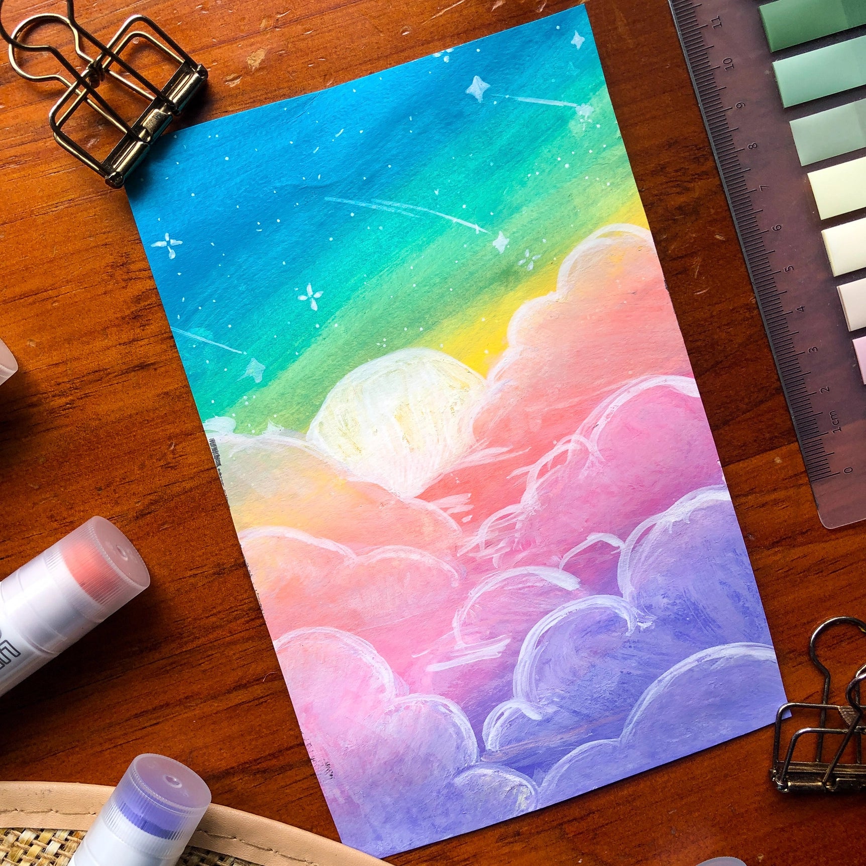 Maletusjer - sett med 12 pastellfarger