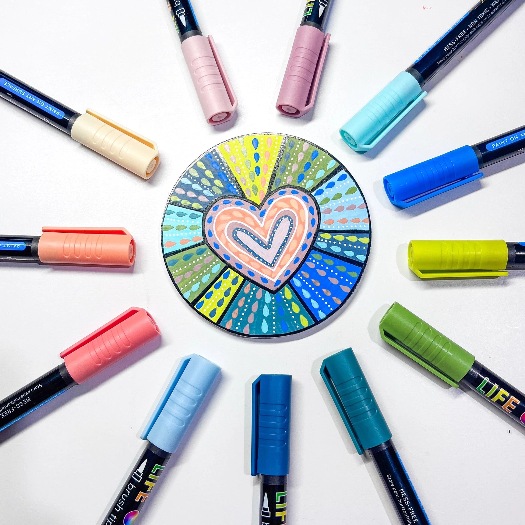 Vannbasert giftfri akryltusjer - havet