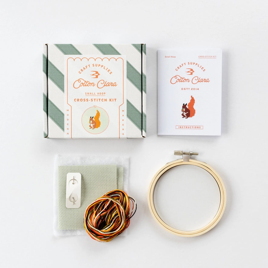 Mini-korsstingsett med ekorn