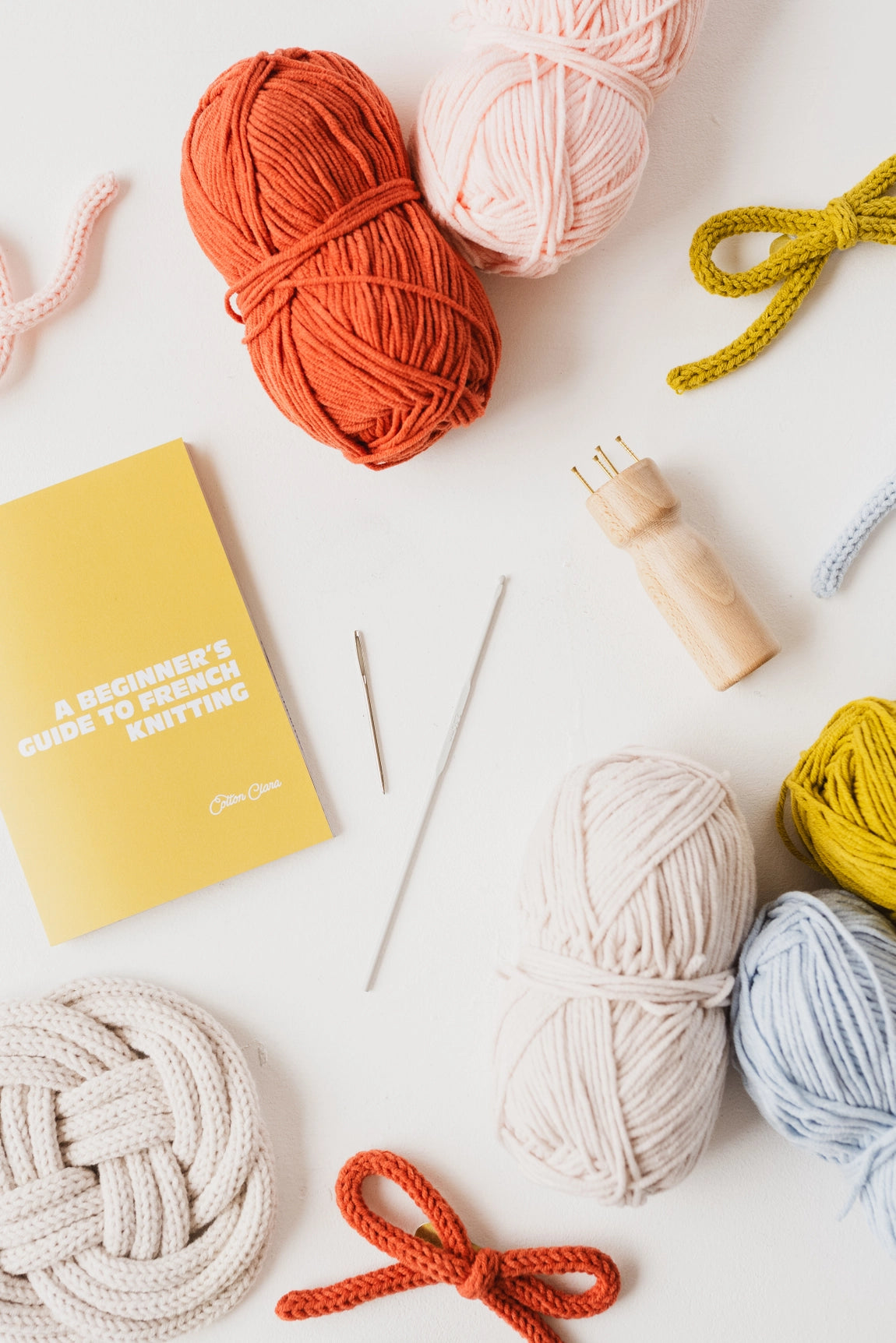 Fransk strikkesett - nybegynnerpakke