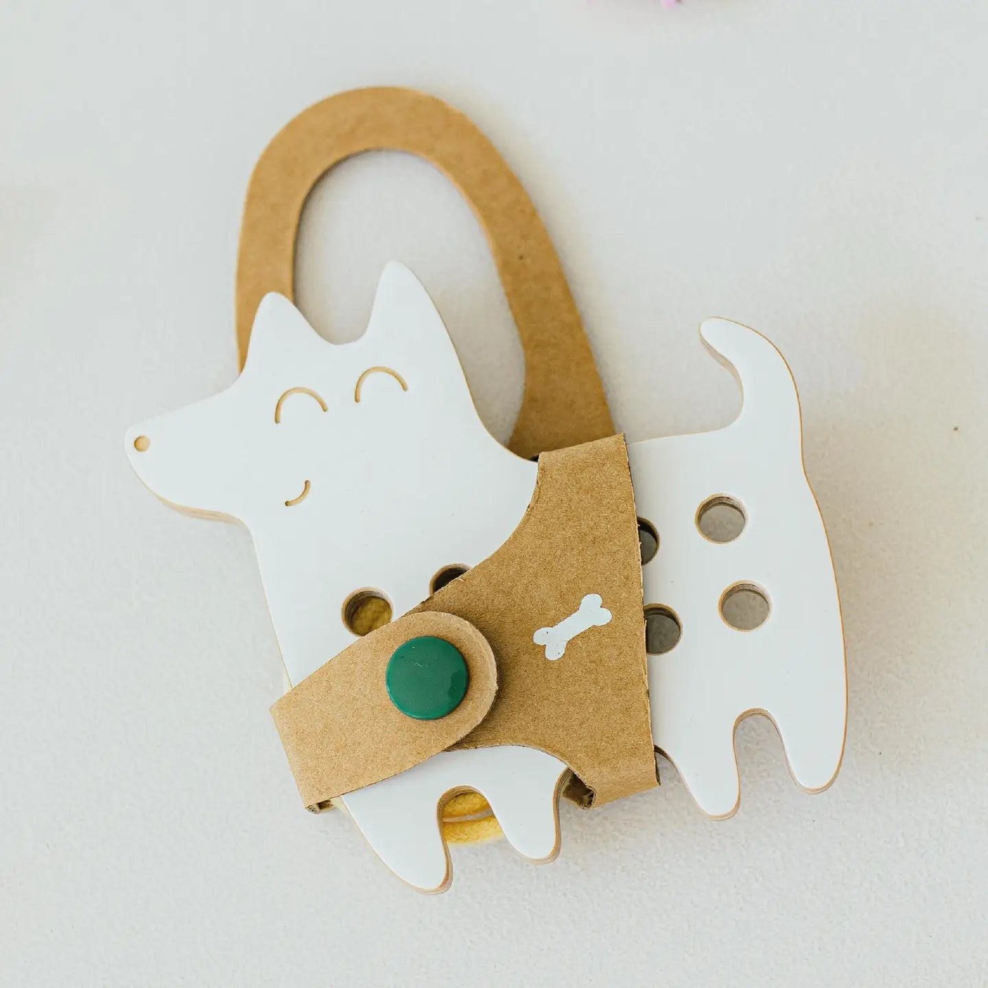 Montessori snøreleke - lille hund