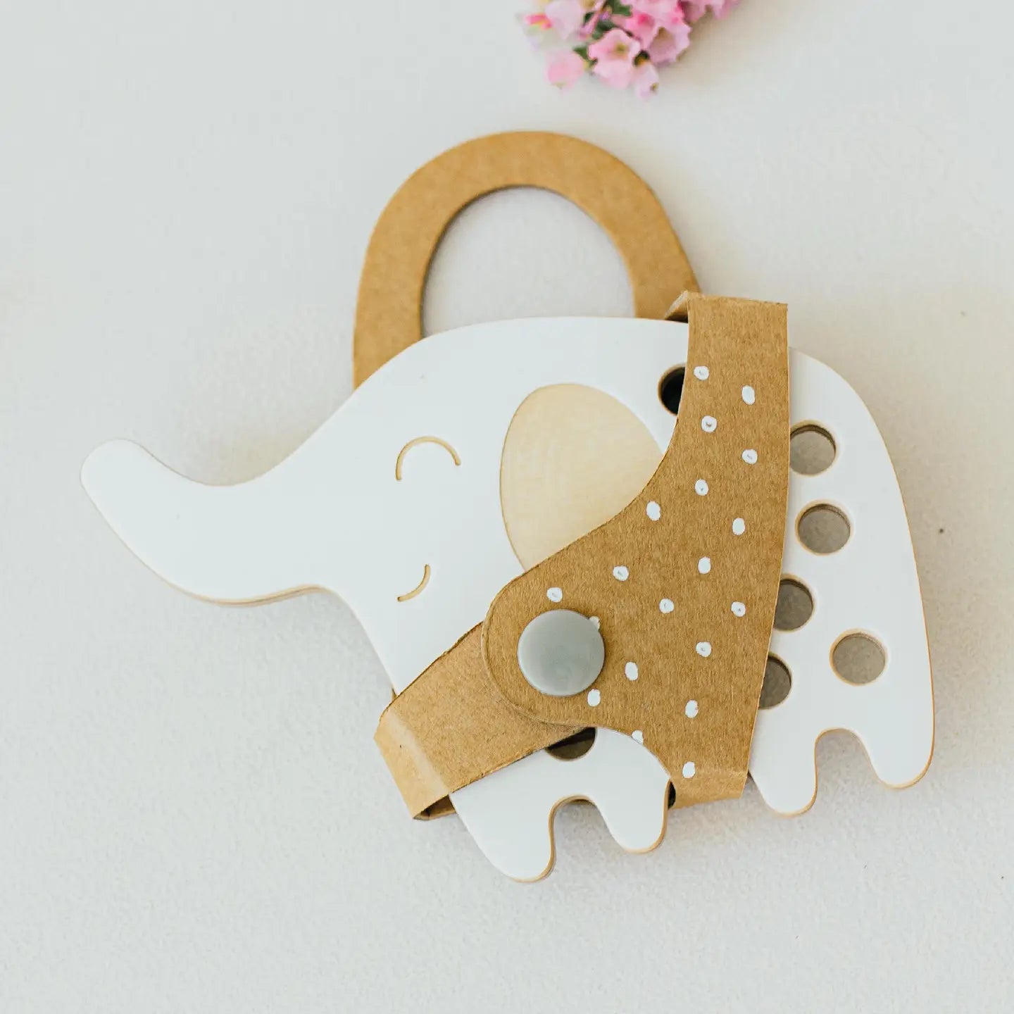 Montessori snøreleke - lille elefant