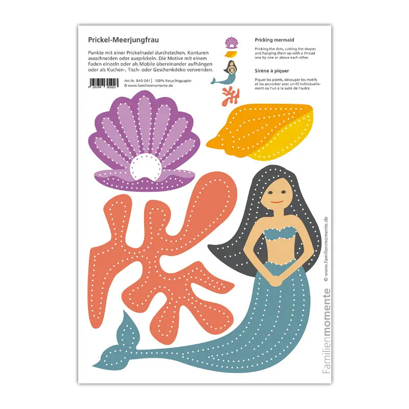 Enkeltvis mønsterark til prikksett