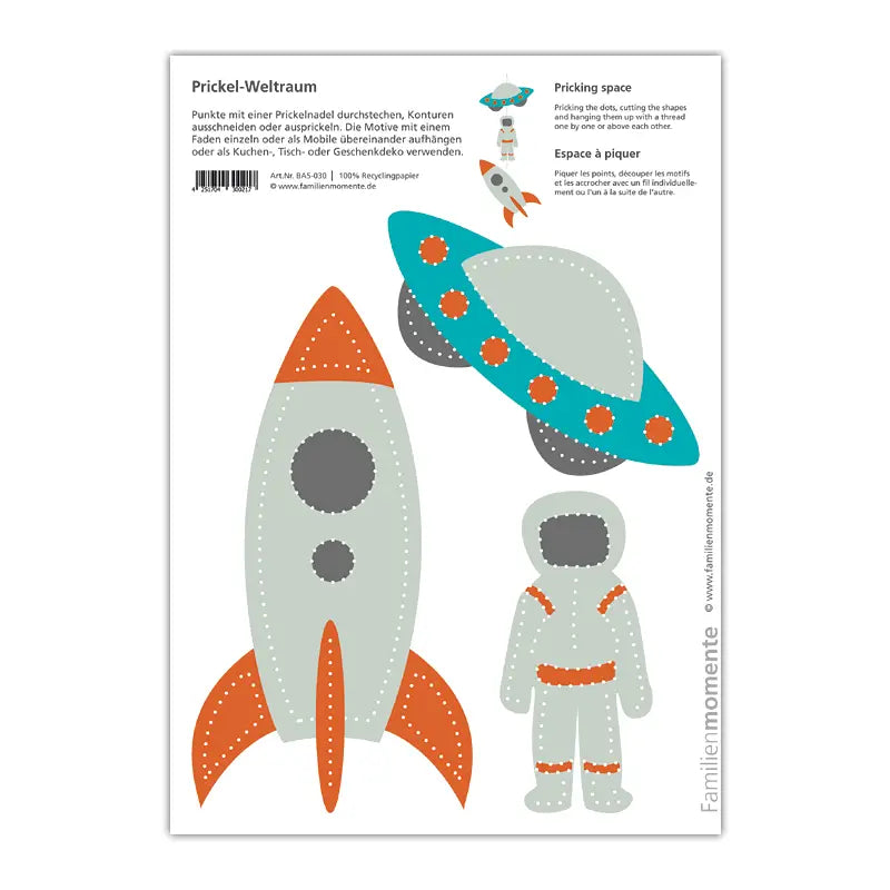 Enkeltvis mønsterark til prikksett