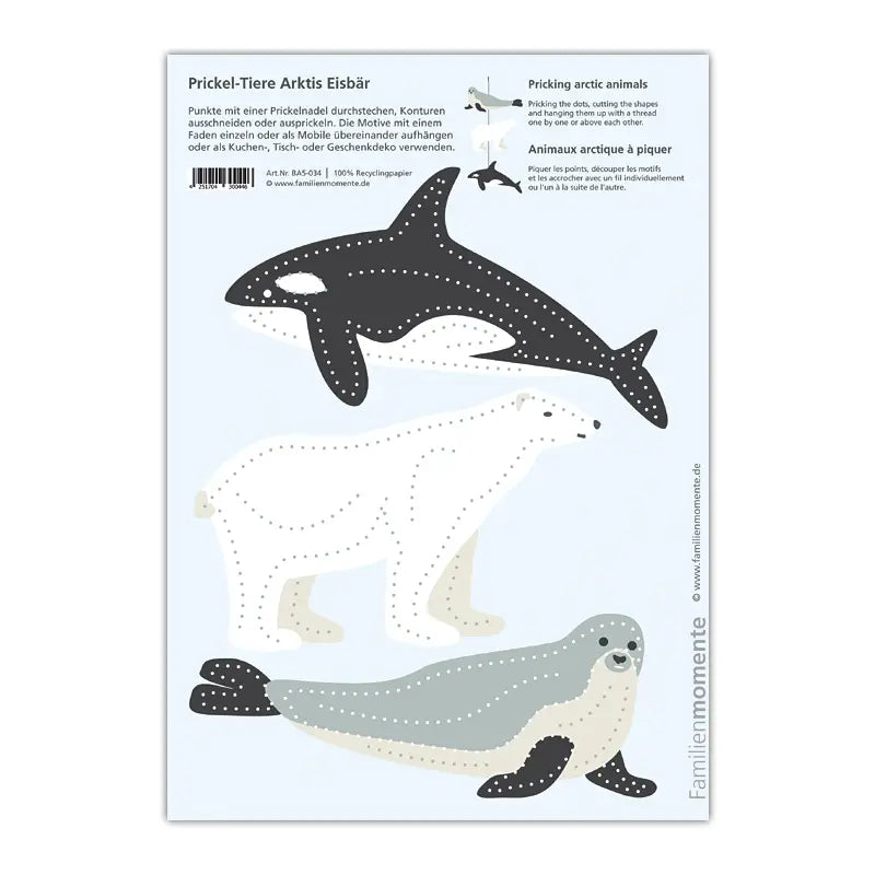 Enkeltvis mønsterark til prikksett