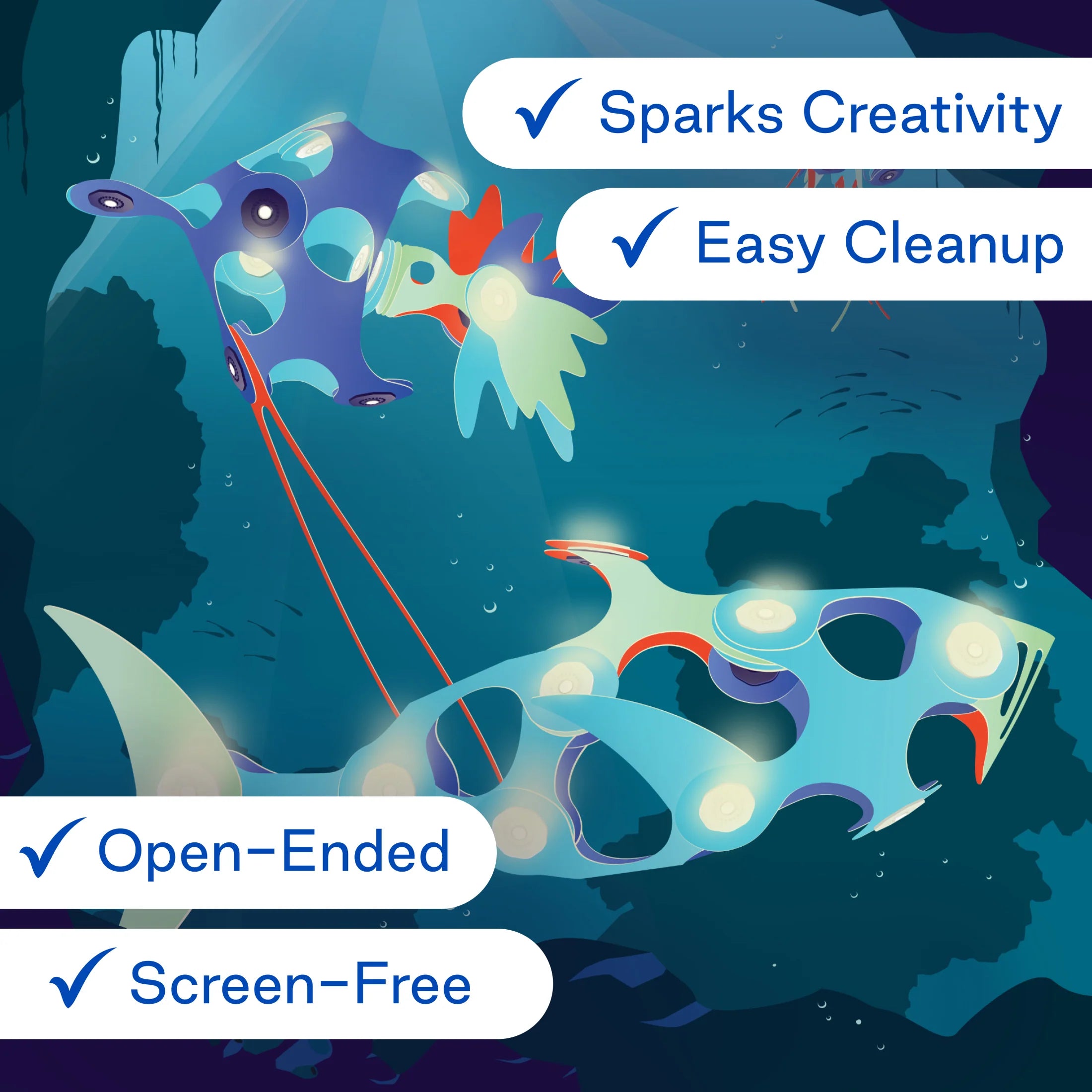 Havet magnetpakke - 24 deler