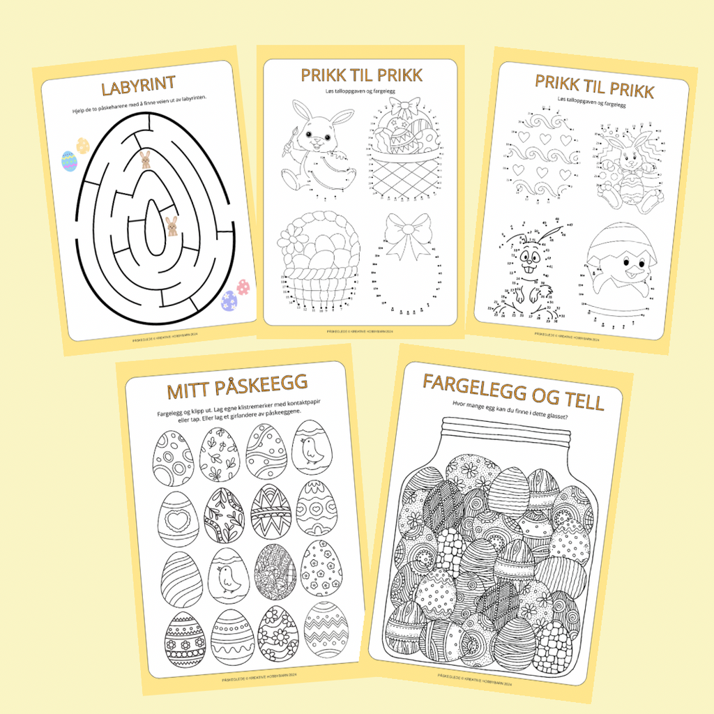 Aktiviteteshefte Påskeglede 2024 (digitalt) Konkurranse utgått