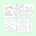 Fargeleggingshefte Dinosaurer (digitalt)