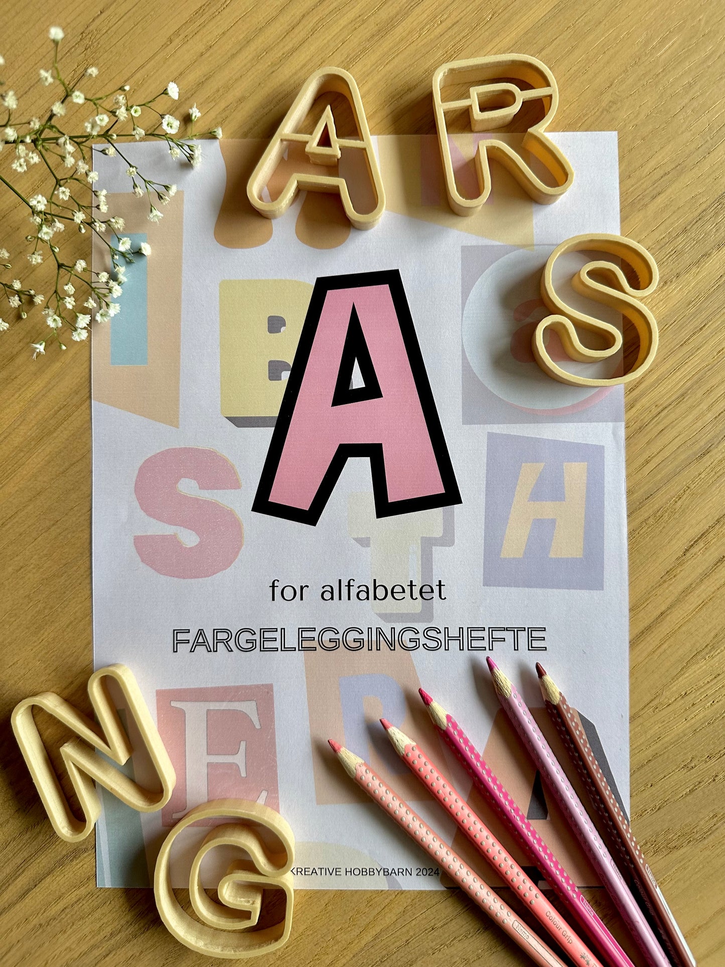 Fargeleggingshefte A for Alfabetet (digitalt)