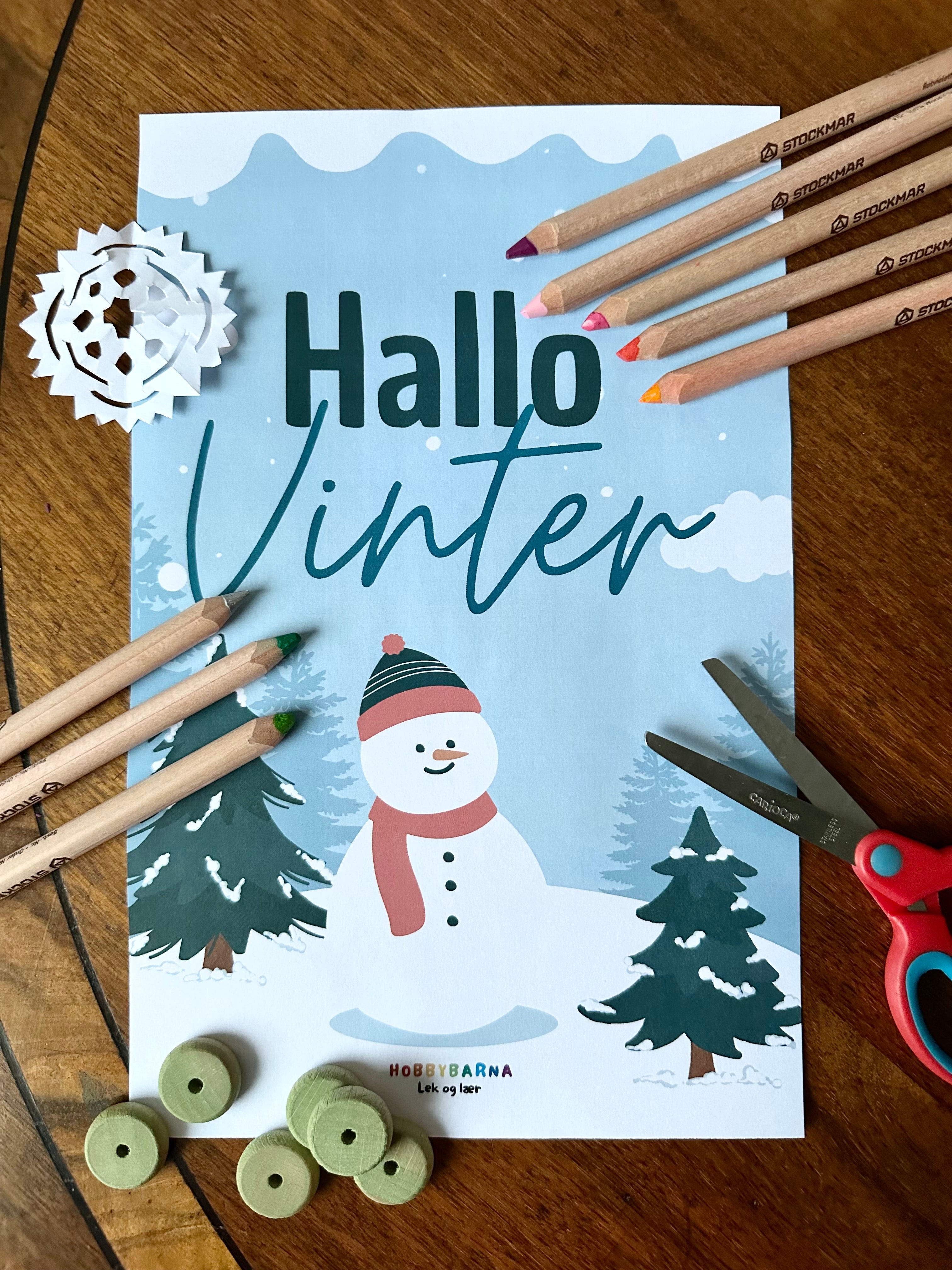 Lek og lær med hobbybarna VINTER ⛄️ (digitalt)