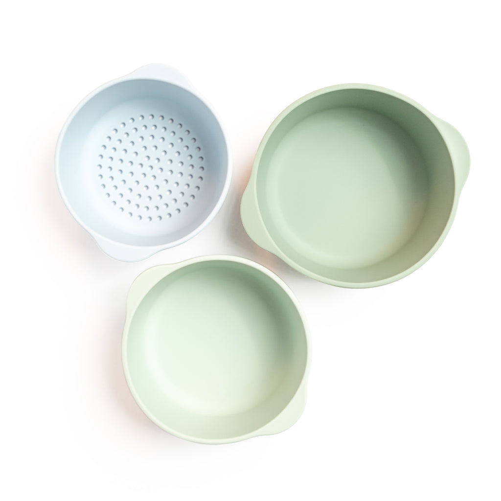 Skåler til sanselek (3 pk) - velg farge