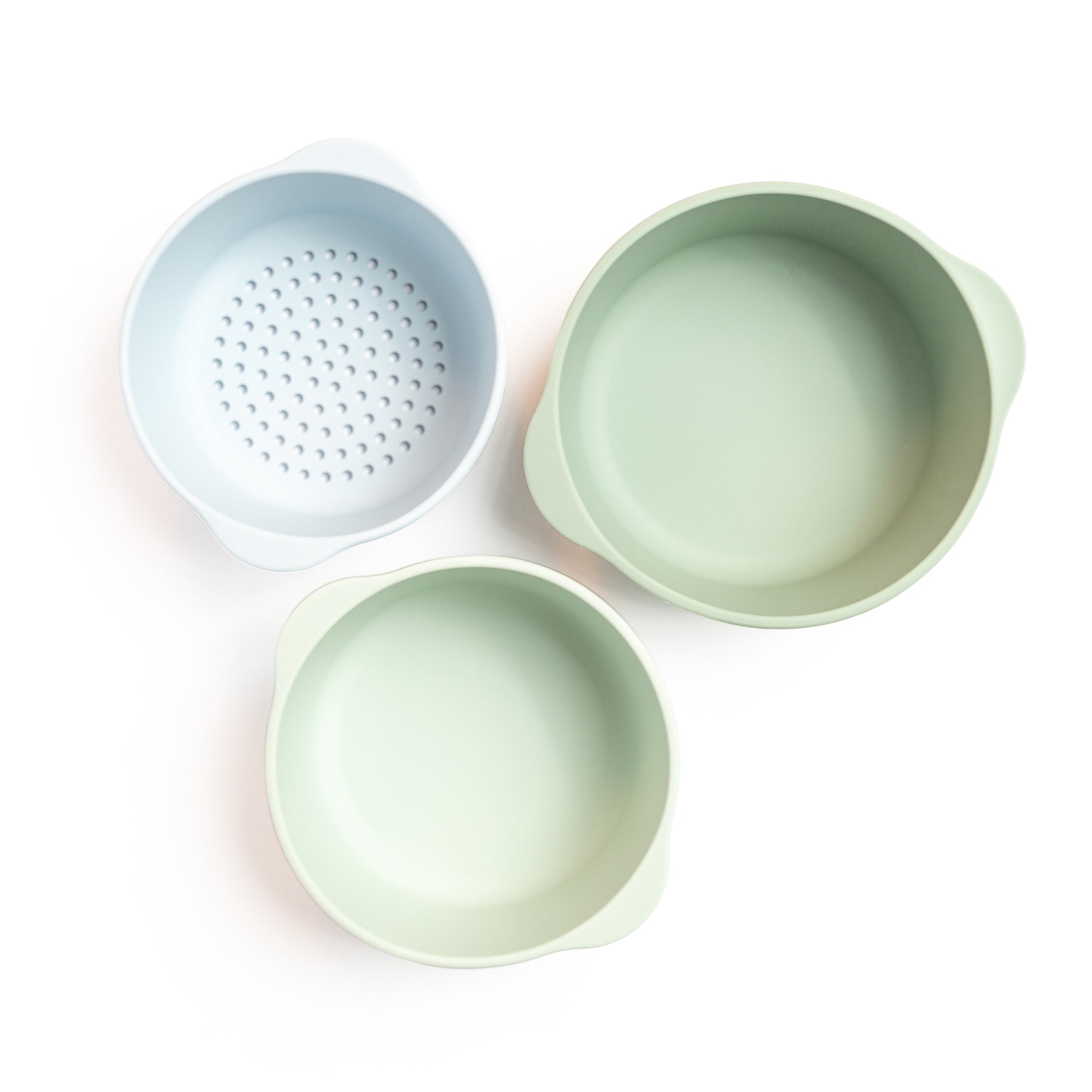 Skåler til sanselek (3 pk) - velg farge