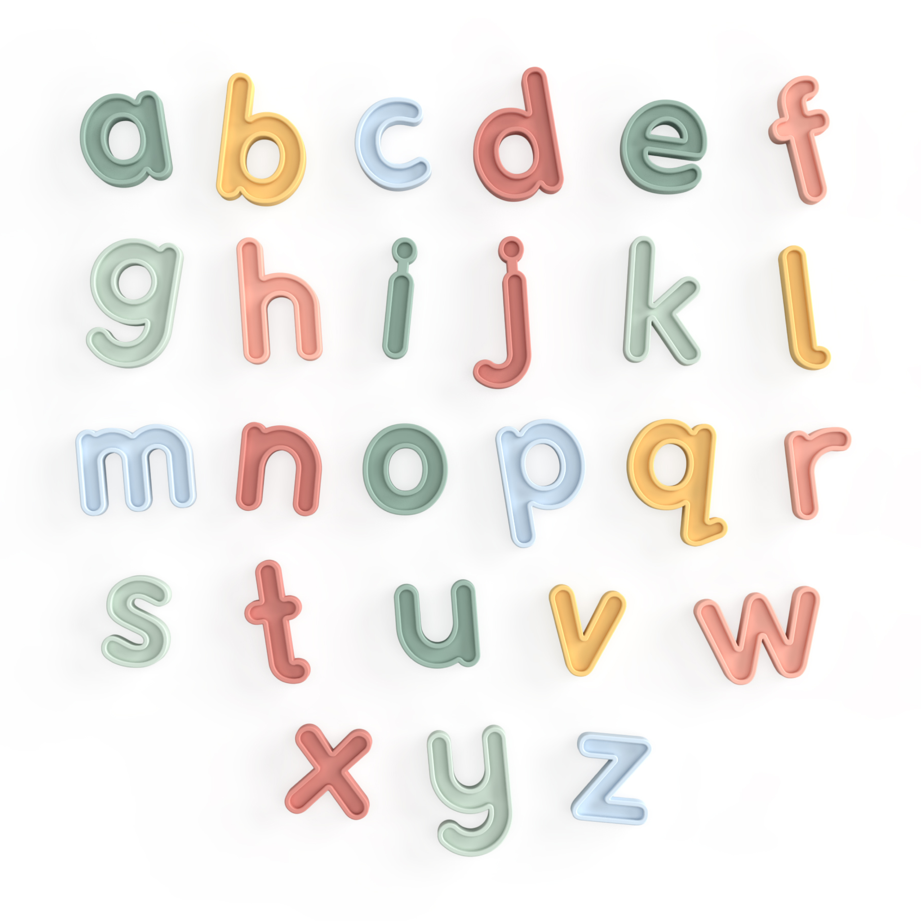 Små bokstaver a - z