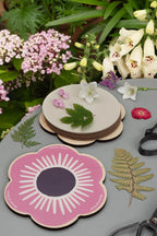 Blomsterformet presse - rosa