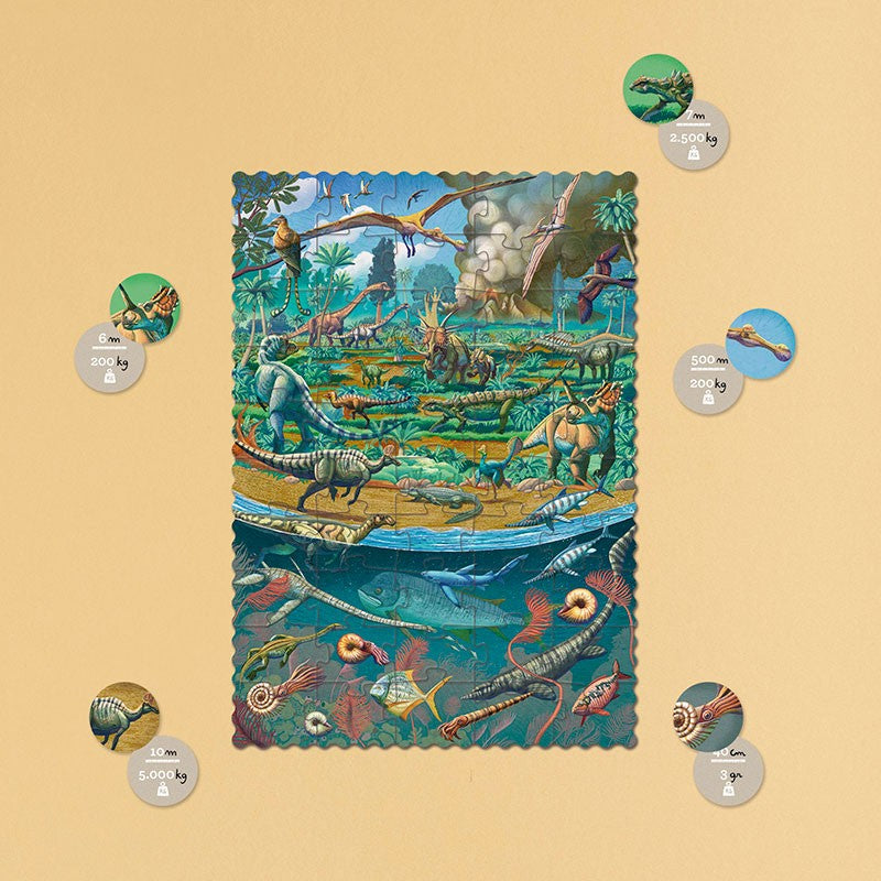 Dinosaurer (pocket-utgave) puslespill 50 brikker