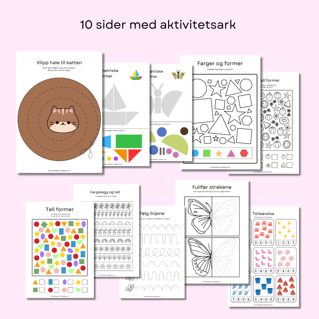 Mini aktivitetshefte - sommer 2024🌞 (digitalt)