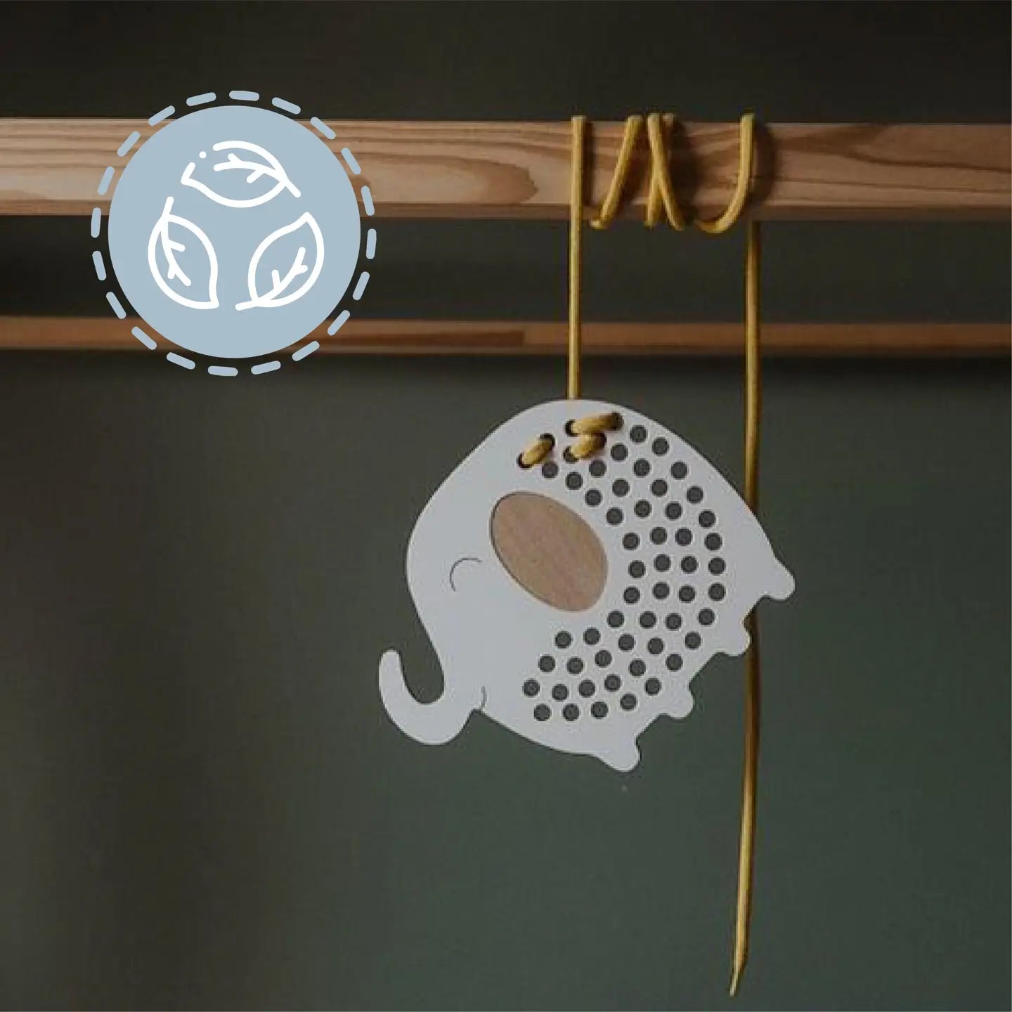 Montessori snøreleke - Oliver elefant