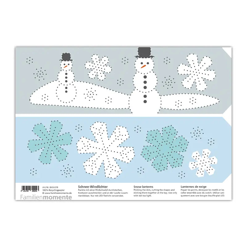 Enkeltvis mønsterark til prikksett (4 for 3 på enkle ark)