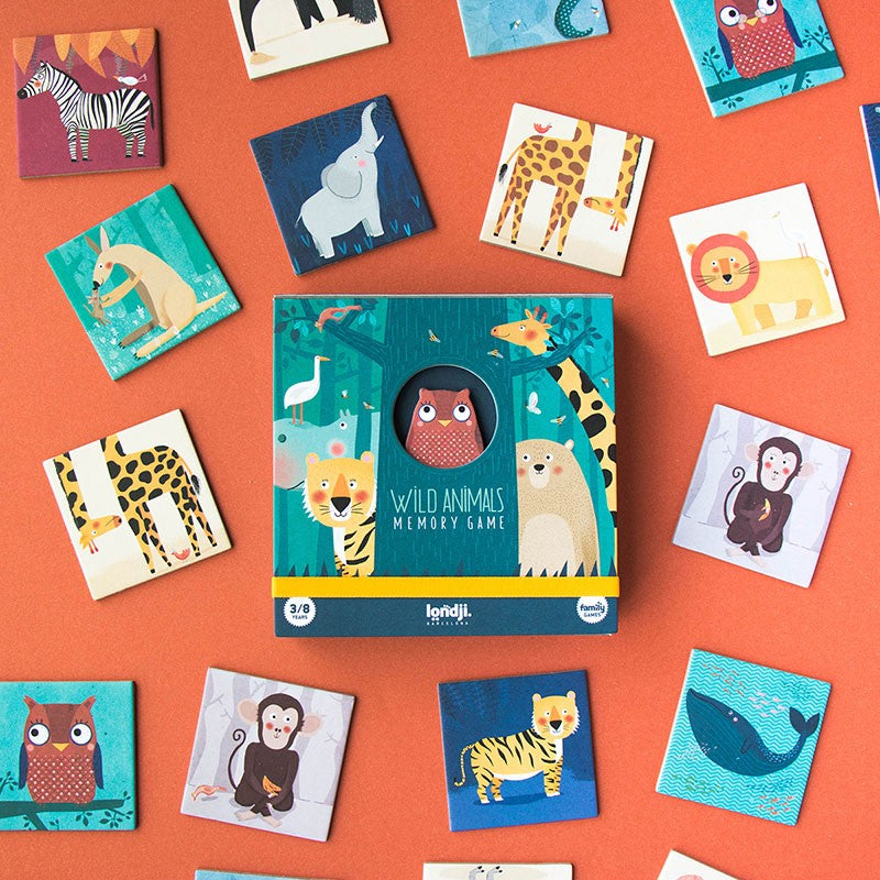 Vild animal Memo Spill 3-6år