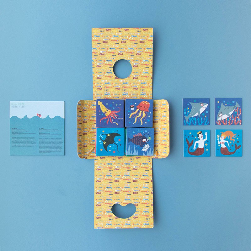 Ocean Animal Memo Spill 3-6år