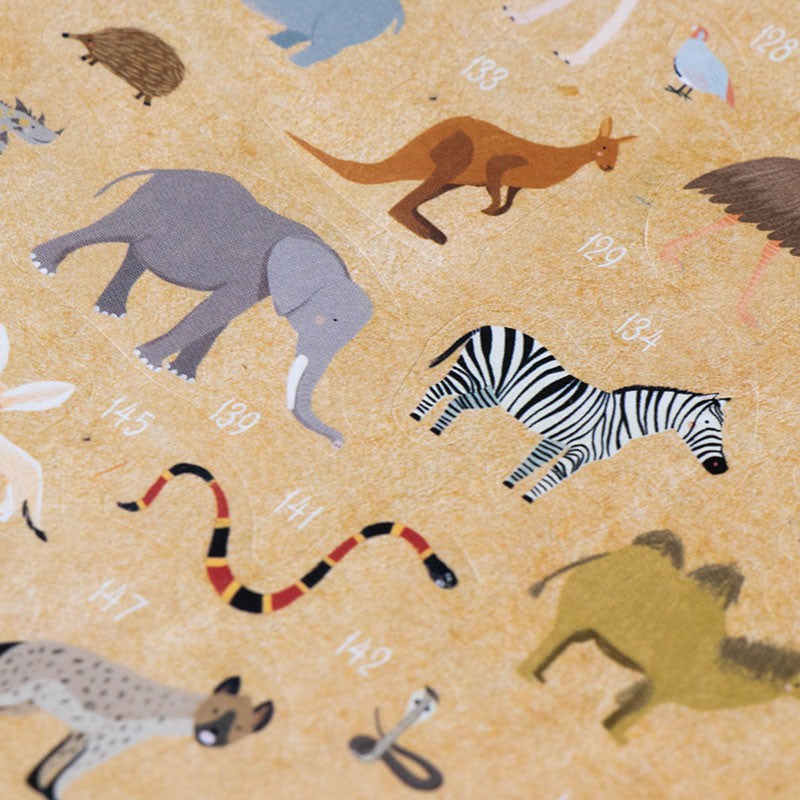 Verdens Dyr - Klistremerkeaktivitet