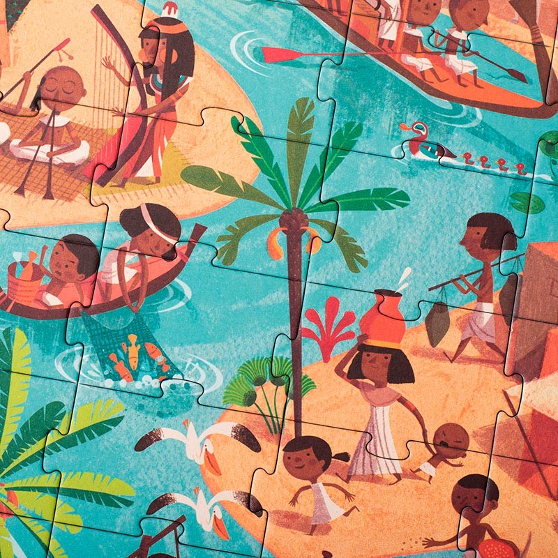 Go to the Pyramids - Puslespill 5-8år