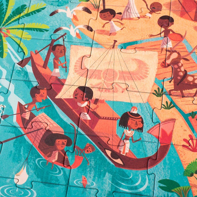 Go to the Pyramids - Puslespill 5-8år