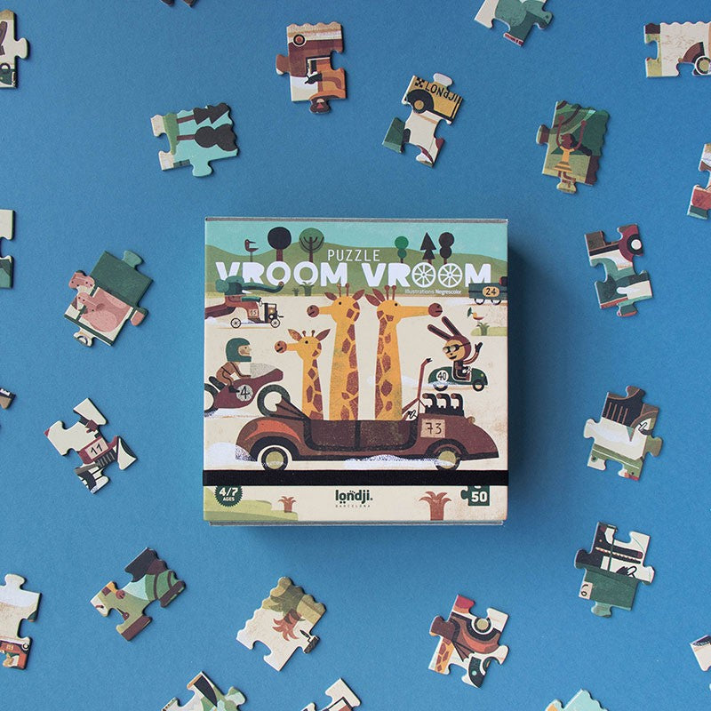 Vroom Vroom Pocket Puslespill 4+