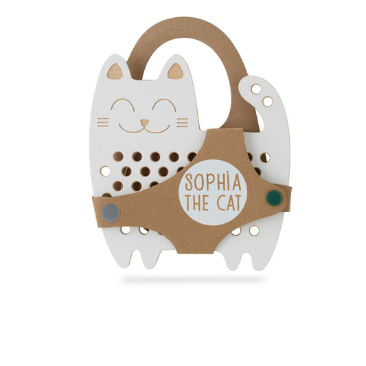 Montessori snøreleke - katten Sophia