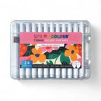 Vannbasert akryltusjer Klassiske farger - sett med 24