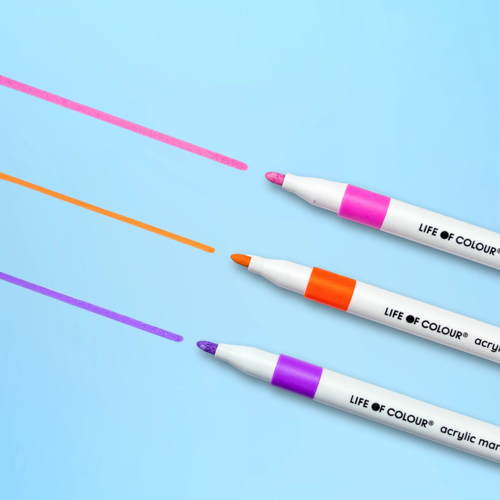 Vannbaserte akryltusjer Tutti Fruity - 24 farger