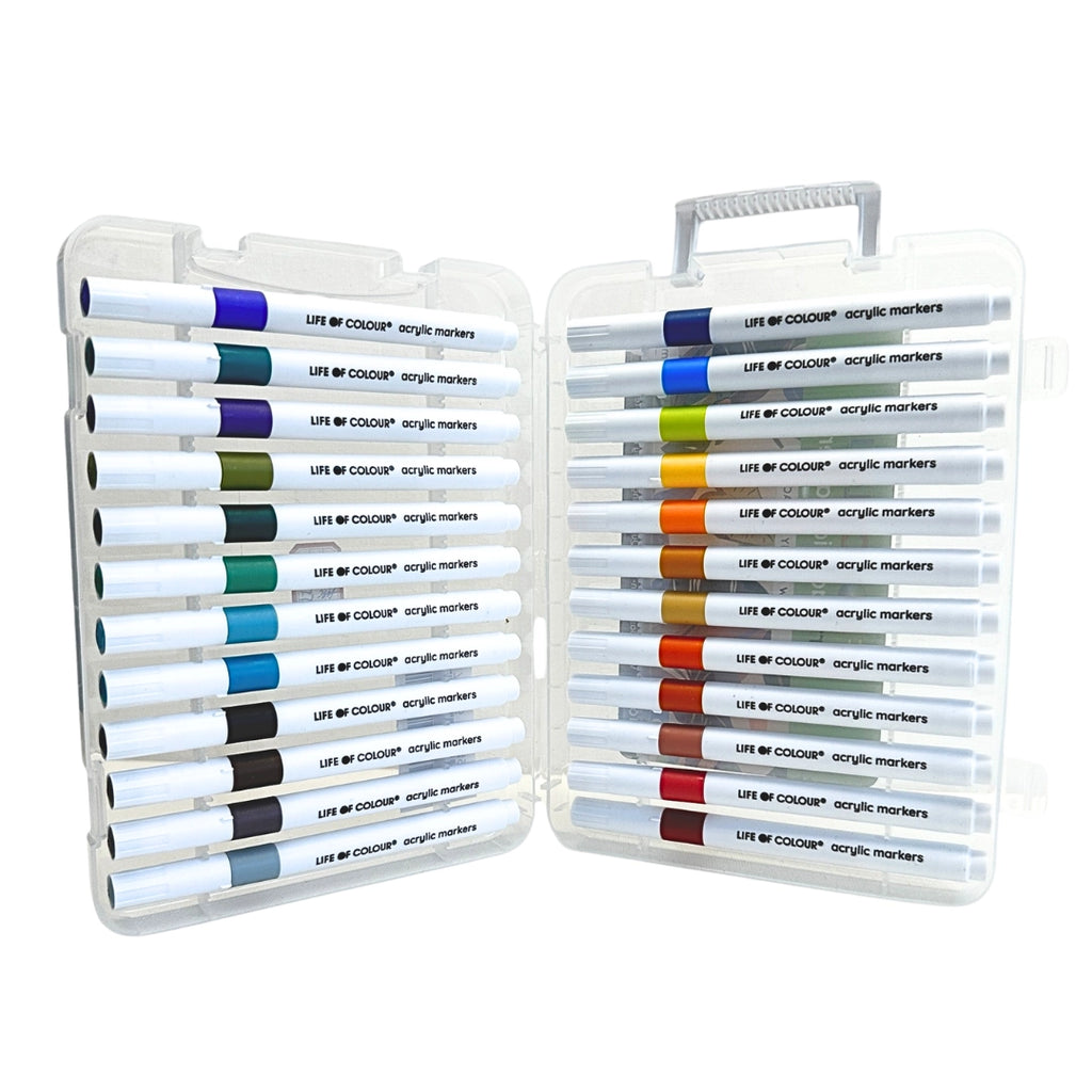 Vannbaserte akryltusjer Tutti Fruity - 24 farger