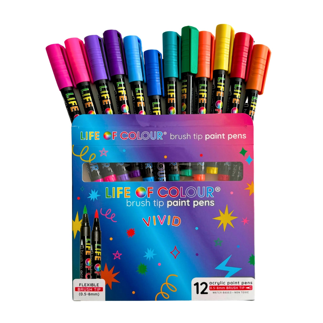 Vannbasert giftfri akryltusjer - Vivid