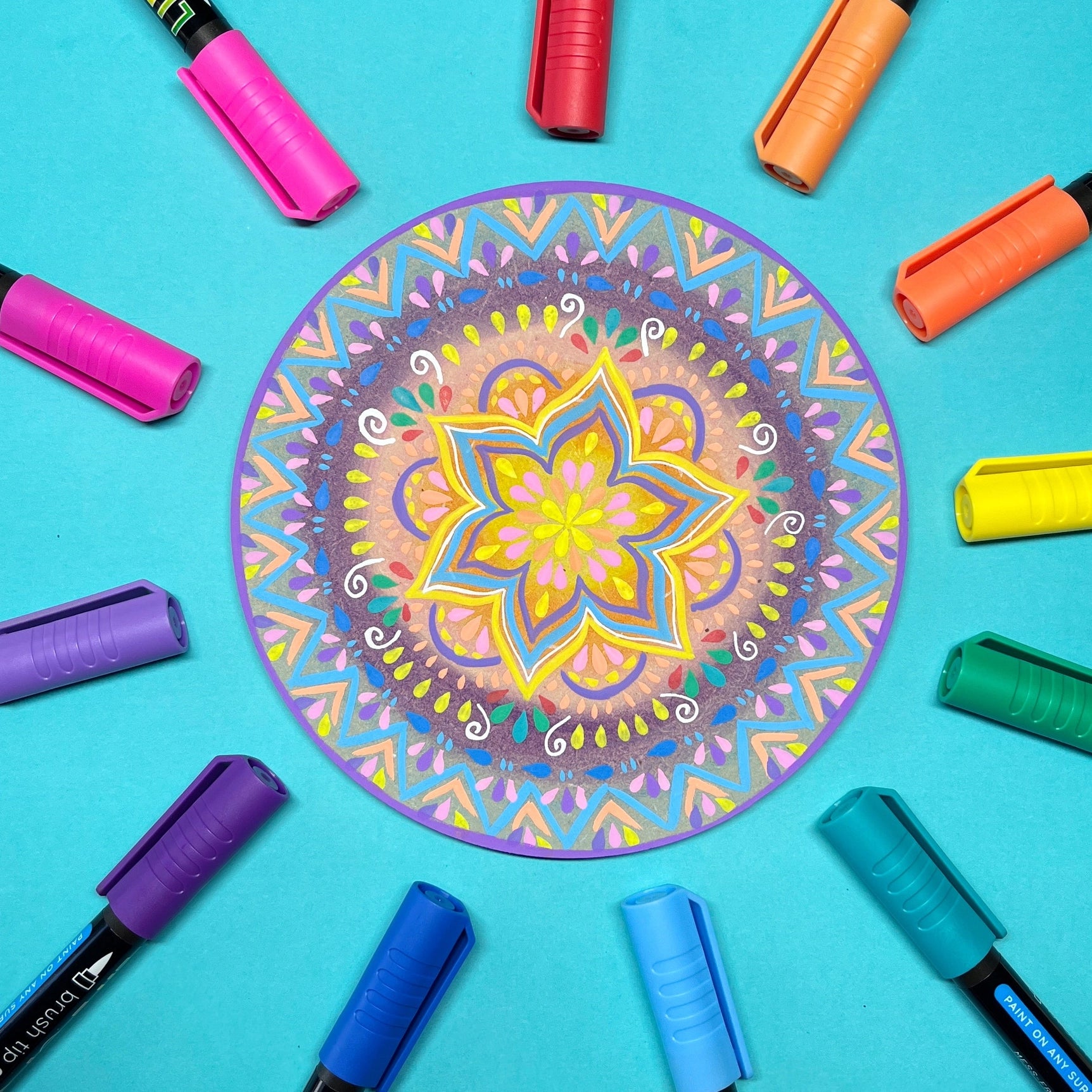 Vannbasert giftfri akryltusjer - Vivid