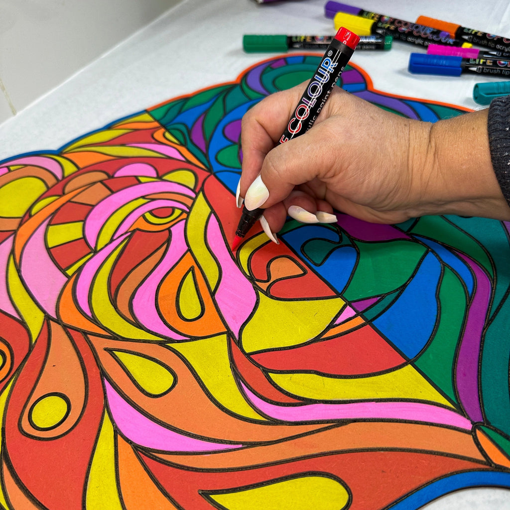 Vannbasert giftfri akryltusjer - Vivid