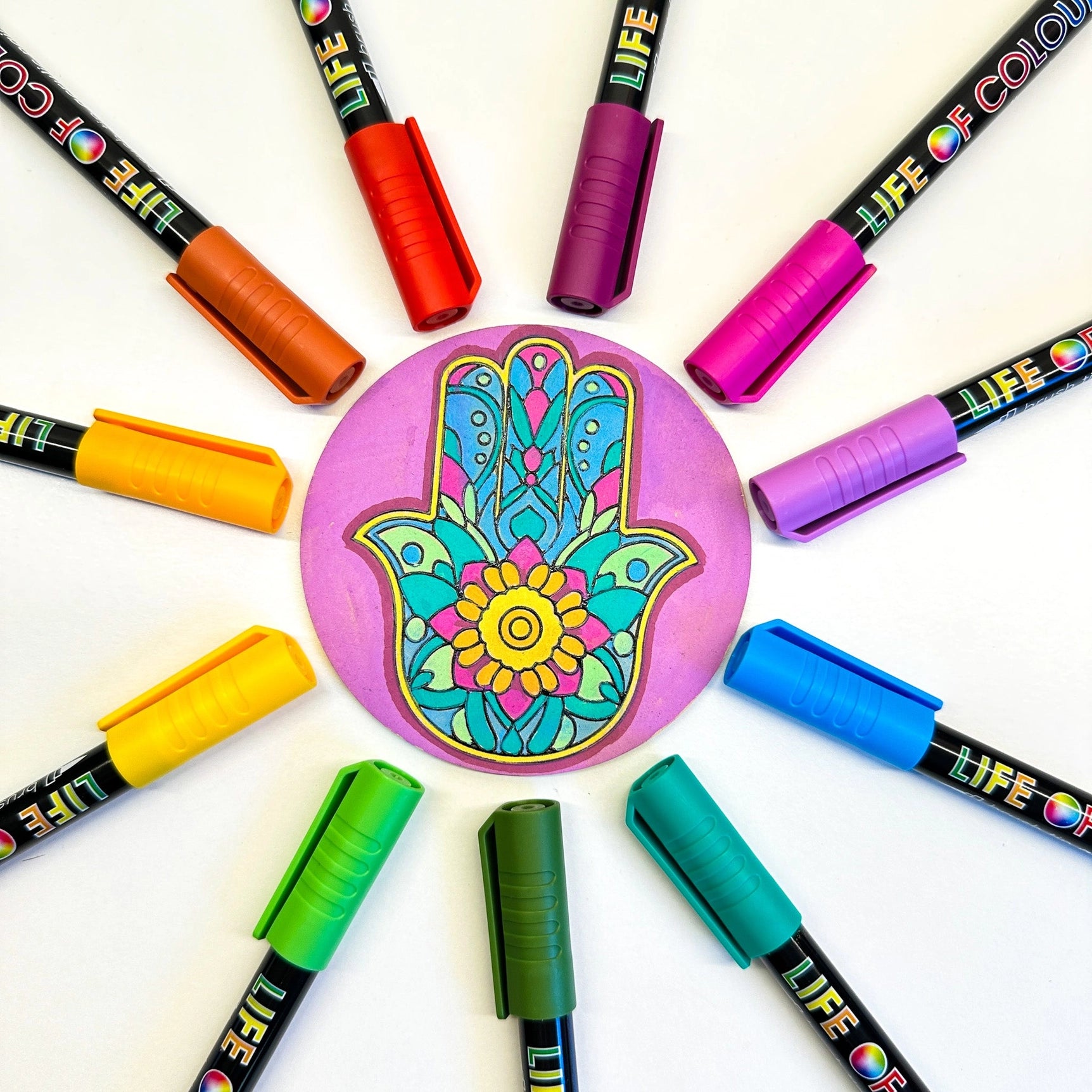 Vannbaserte giftfrie akryltusjer - blomsterflora