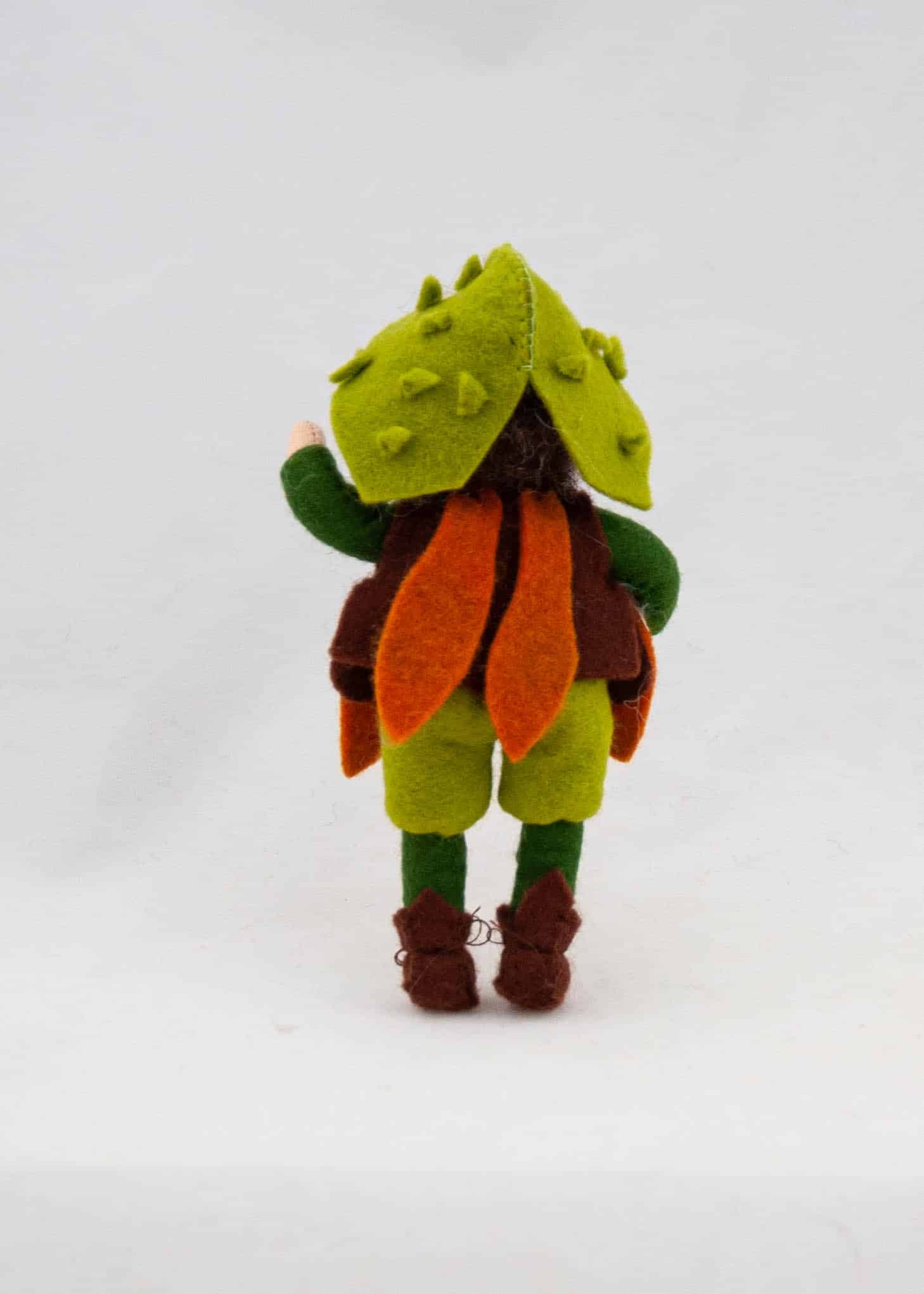 Kastanje Blomsterbarn – dukkesett, 12 cm