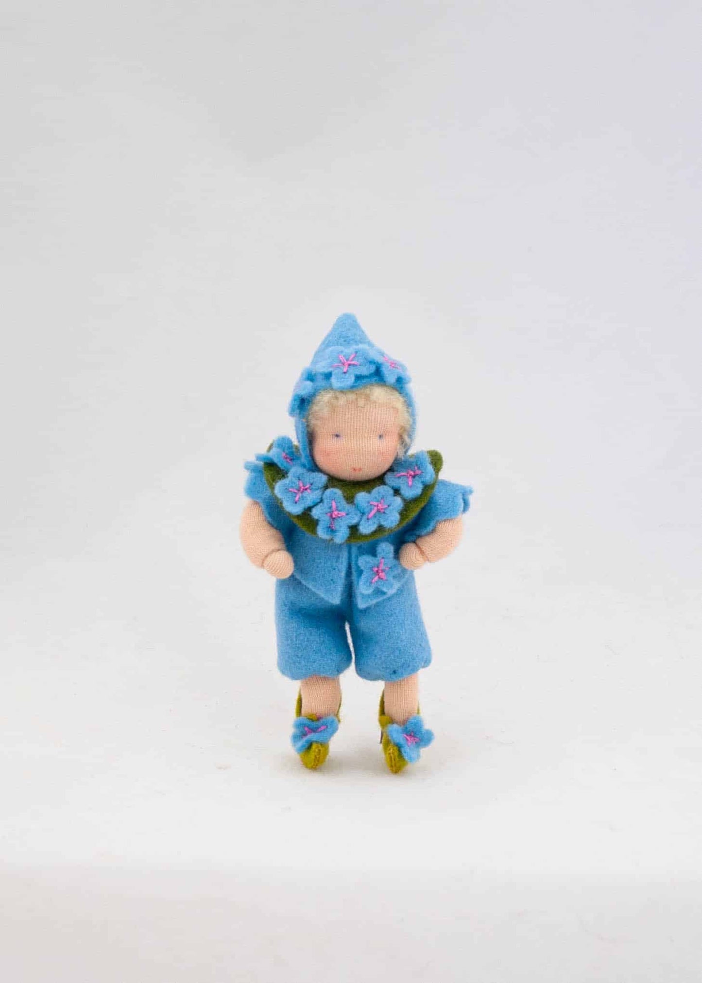 Forglemmegei Blomsterbarn – dukkesett, 12 cm